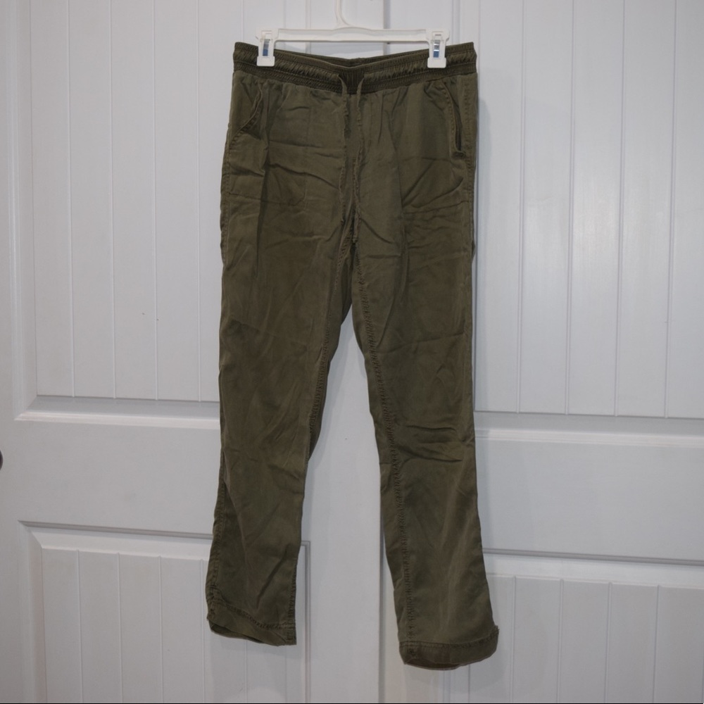 Calvin Klein Army green flowy pants